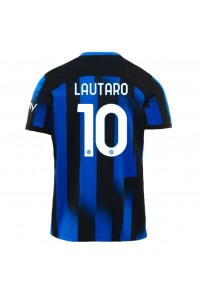 Fotbalové Dres Inter Milan Lautaro Martinez #10 Domácí Oblečení 2023-24 Krátký Rukáv